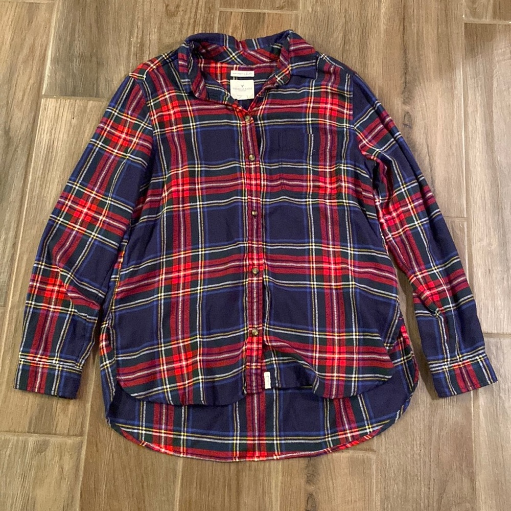 American Eagle Flannel Long-sleeve